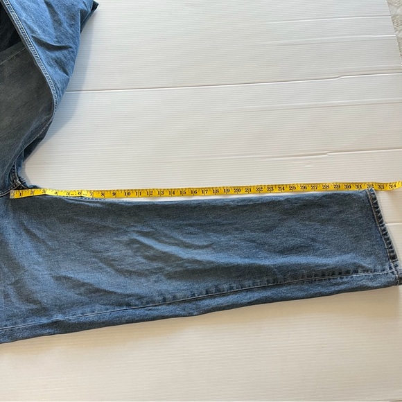 Levi’s Mens 505 Blue Jeans Size 40” Regular Fit Straight Leg - Picture 10 of 10